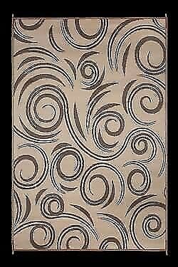 Faulkner 68862 Reversible Camping Mat Swirl Image 1