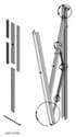 Solera? 69" Standard Flat Awning Support Arm Assembly - White Image 1