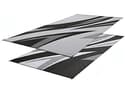Faulkner 53016 Black and Gray RV Patio Mat Image 1