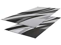 Faulkner 53016 Black and Gray RV Patio Mat Image 1