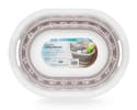 Collapsible Laundry Basket - Small, White/Taupe Image 1
