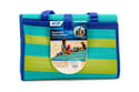 Handy Mat with Strap - Blue/Turquoise/GreenStripes,60"x78" Image 1