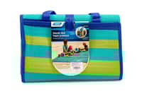 Handy Mat with Strap - Blue/Turquoise/GreenStripes,60"x78" Image 1