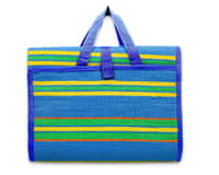 Handy Mat w/Strap - Blue/Green Stripes, 72"x108" Image 1