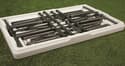 Faulkner 69863 Folding Table and Benches Image 1