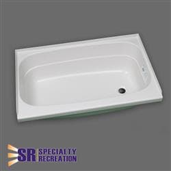 Specialty Recreation 24" x 32" RV Bathtub Image 1
