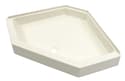 Neo Angle Shower Pan with Center Drain ans 5" Apron; 34" x 34" (Parchment) Image 1