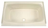 Bathtub with Center Drain; 24" x 40" (Parchment) Image 1