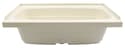 Bathtub with Center Drain; 24" x 40" (Parchment) Image 2