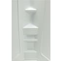 Neo Angle Shower Wall Surround; 32" x 32" x 68" (White) Image 1