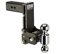 B&W Tow & Stow 5in Drop 4.5in Rise 2x2 5/16in Dual Ball Size Hitch Image 2