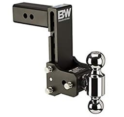 B&W Tow & Stow 5in Drop 4.5in Rise 2x2 5/16in Dual Ball Size Hitch Image 2