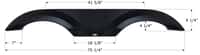 Icon 1776 Tandem Fender Skirt FS 1770 Image 1