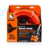 RhinoFlex 10? Clean Out Hose w/Rinser Cap Image 1