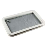 Inner & Outer Window Frame with Seal and Glass; 12" x 21" (White) Image 1