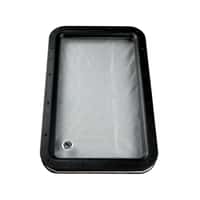 Inner & Outer Window Frame with Seal and Glass; 12" x 21" (Black) Image 1