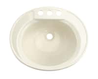 Oval Lavatory Sink - 14" x 17" (Parchment) Image 1