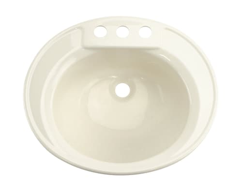 Oval Lavatory Sink - 14" x 17" (Parchment) Image 1