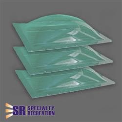 3-Pack Rectangle Clear Skylights Image 1
