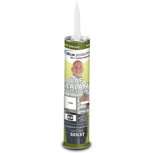 DICOR EPDM RUBBER ROOF SYSTEM LAP SEALANT WHITE-10.3 OZ TUBE Image 1