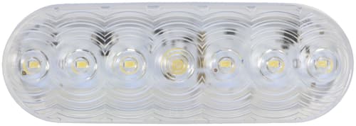 LED Oval Backup Light, Clear Image 1