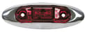 #168 Slim-Line Clearance/Side Marker Light - Red with Chrome Bezel Image 1