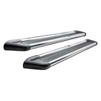 Westin 27-6650 - 6" Sure-Grip Cab Length Black Running Boards with Brite Trim Image 2