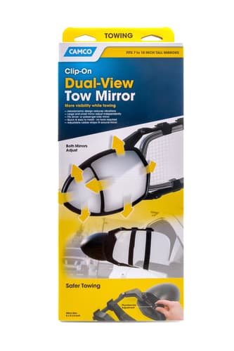 Towing Mirror Clamp-On - Double Mirror Image 1
