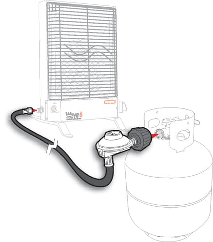 Low Pressure Regulator & Hose - 12' Image 1