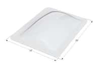 RV Motorhome Dome Skylight SL1422W in White Image 1