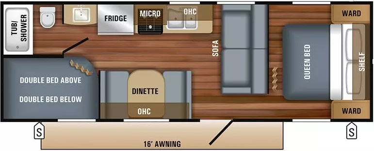 30' 2018 Jayco Jay Flight Slx 264BH - Bunk House Floorplan