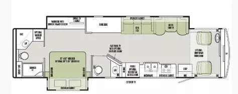 38' 2020 Tiffin Allegro Open Road 36UA FORD 26K L w/2 Slides - Bunk House Floorplan