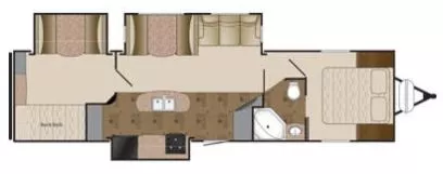 33' 2013 Heartland Prowler 33BHS w/3 Slides - Bunk House Floorplan