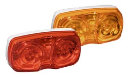 Pack Of 2 V138 15A Amber Lens, V138 15A Peterson Manufacturing