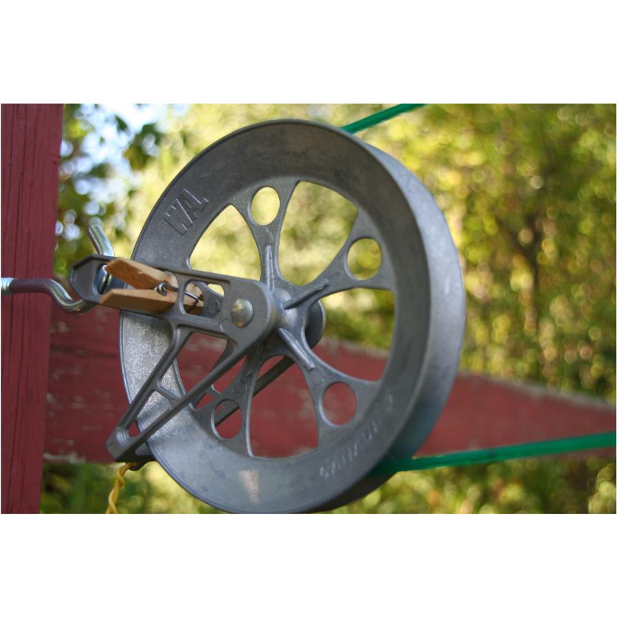 clothesline wheel pulley