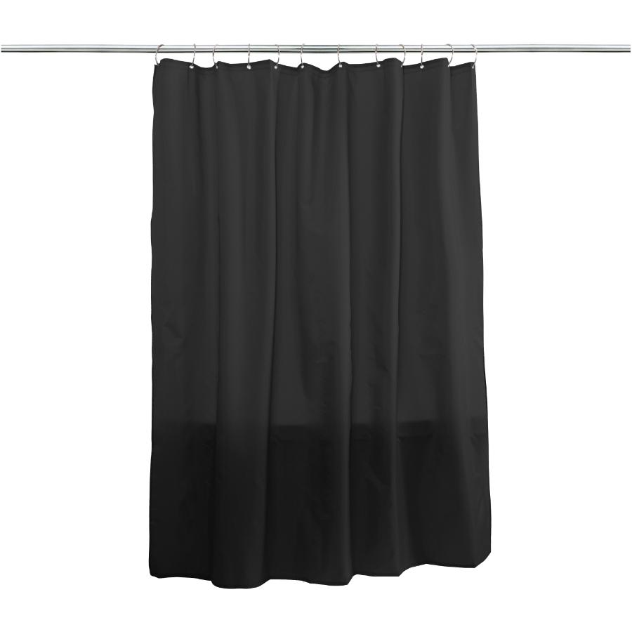 Splash Home 70 X72 Black Fabric Shower Curtain Liner Home Hardware