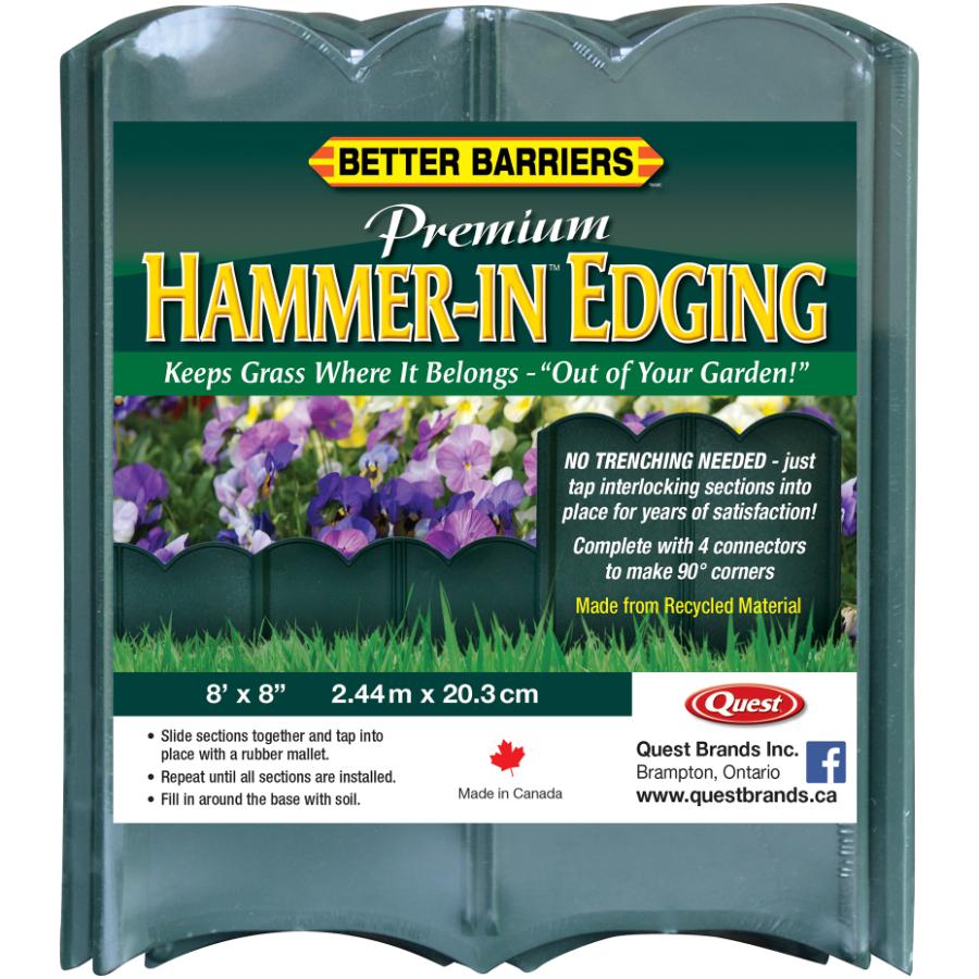 Green Hammer In Poly Lawn Edging, Poly Landscape Edging