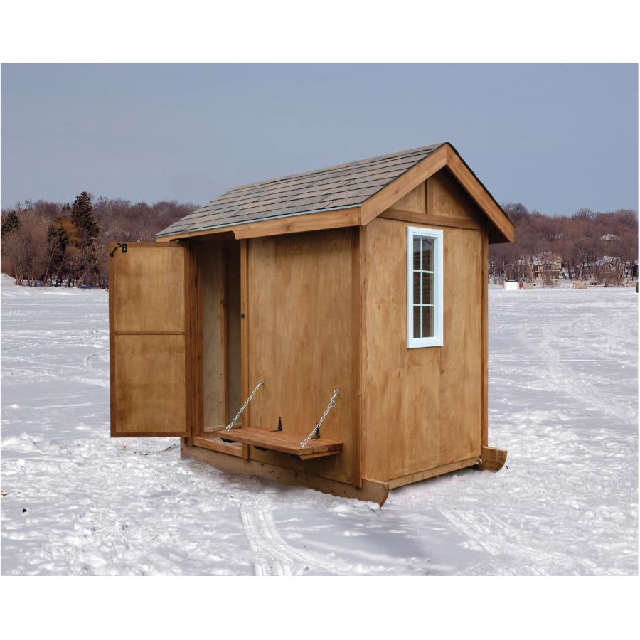 5 X 8 Ice Fishing Hut With Plywood Siding Home Hardware