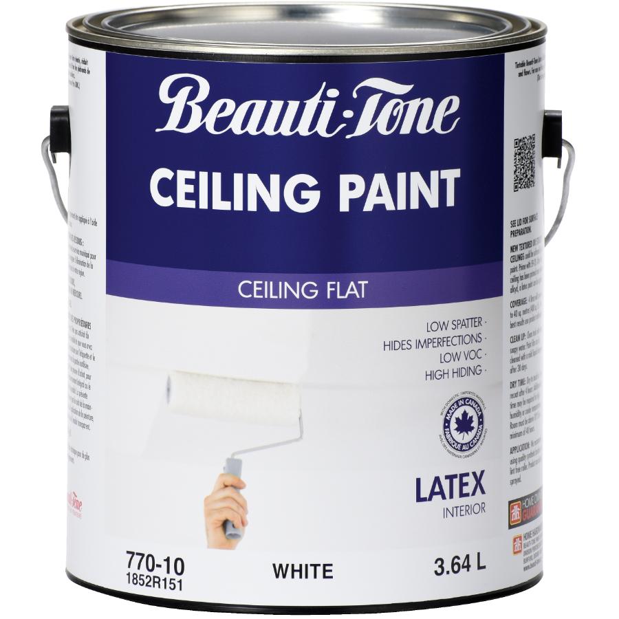 Beauti Tone 3 64l White Interior Flat Latex Ceiling Paint Home