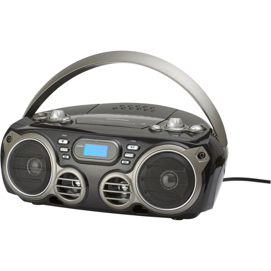 sylvania bluetooth portable cd radio boombox