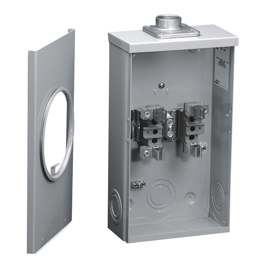 Microlectric 100 Amp Single Phase Overhead Meter Socket With Hub Opening Home Hardware