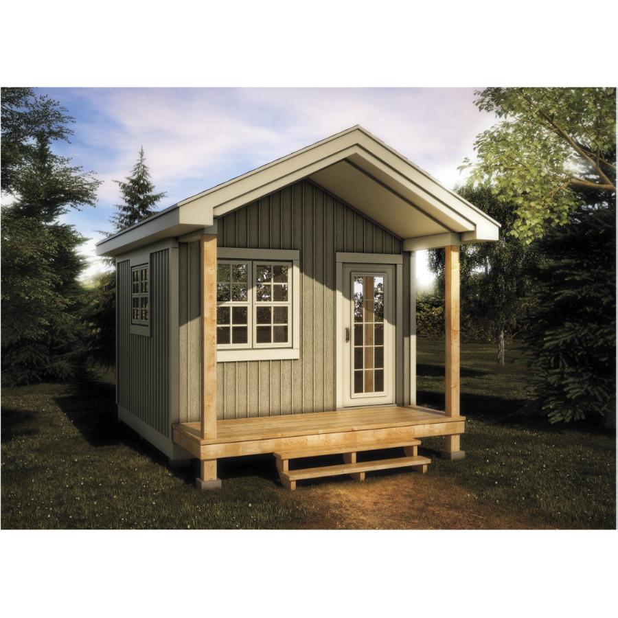 12 X 12 Bunkie With Vinyl Board And Batten Siding Home Hardware