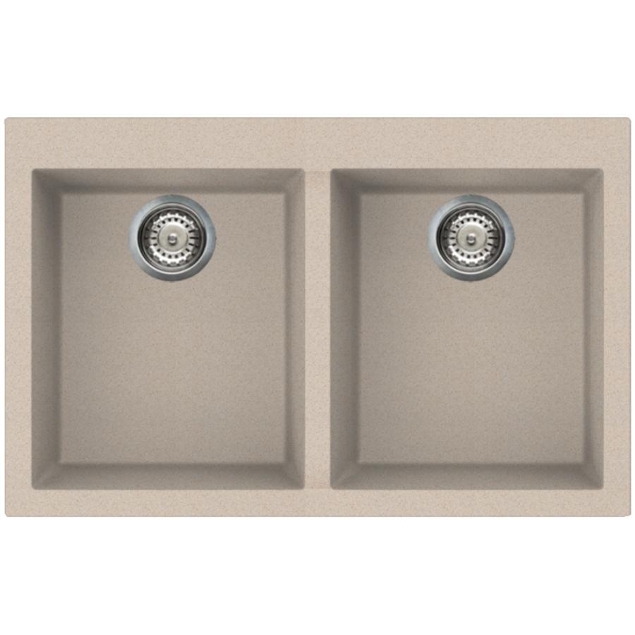 Elleci 20 7 8 X31 1 2 Oat Drop In Double Granitek Kitchen Sink