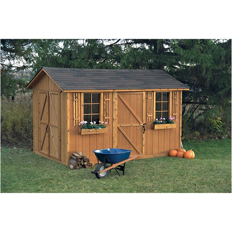 Garden Decor 8 X12 Huron Double Door Storage Shed Home