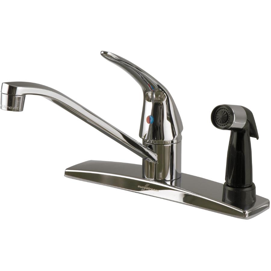 Eurostream 3 Hole Single Lever Faucet Deck With Spray Home Hardware