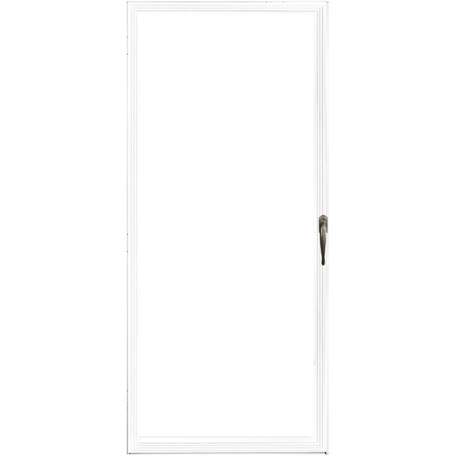 Aluminart 32 X80 Summerlea White Full Lite Aluminum Storm Door