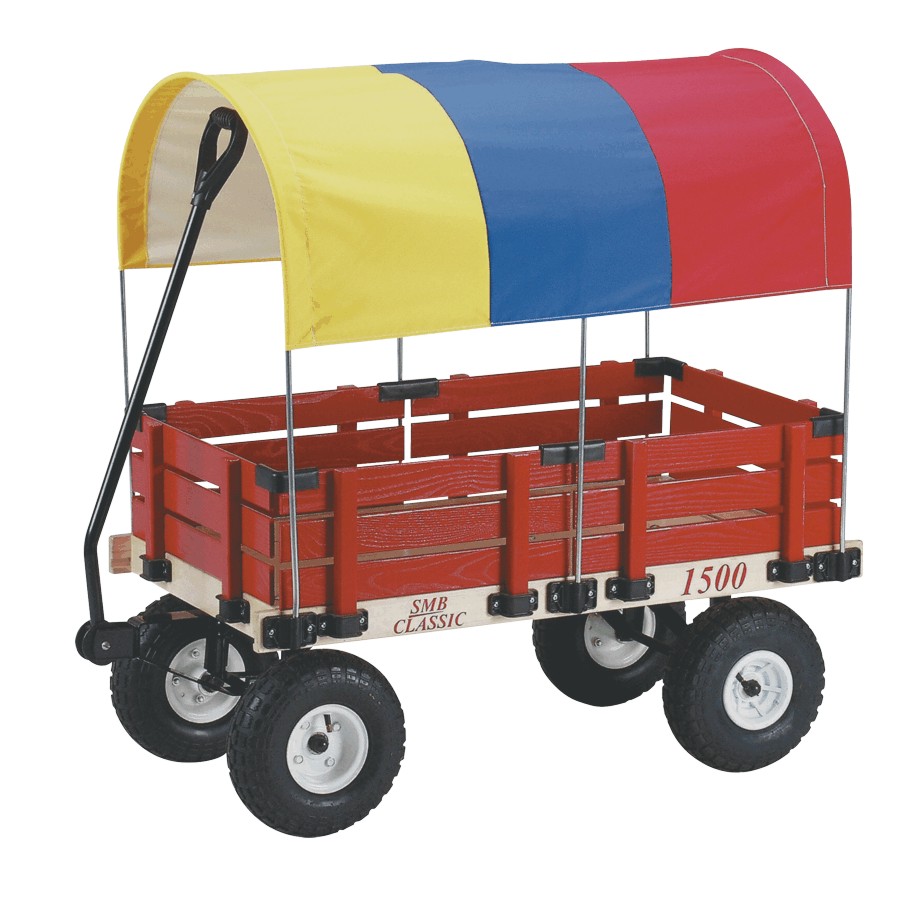 plastic wagon with canopy