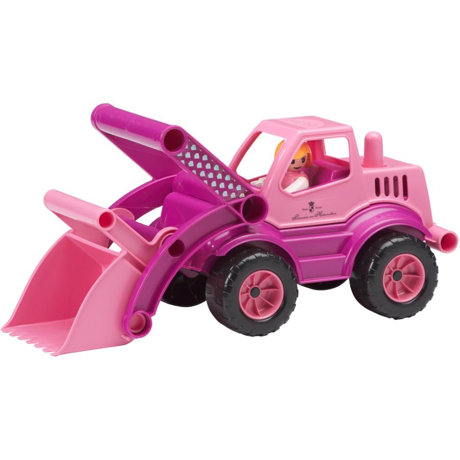 pink bulldozer toy