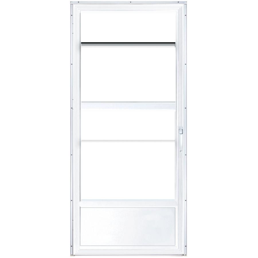 Aluminart 32 X80 Classic 2 Lite White Aluminum Storm Door Home