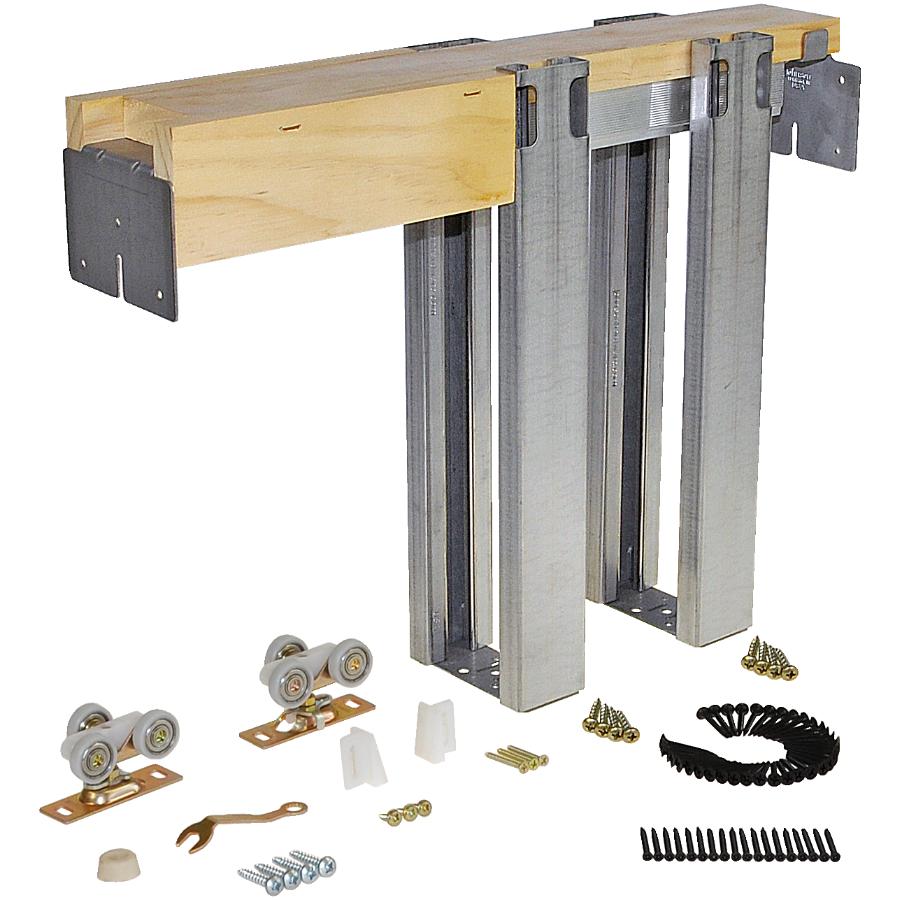 Johnson 36 X96 Universal Pocket Door Hardware And Frame Home